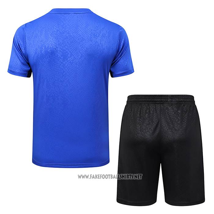 Tracksuit Barcelona Short Sleeve 2025-2026 Blue - Shorts Purpura